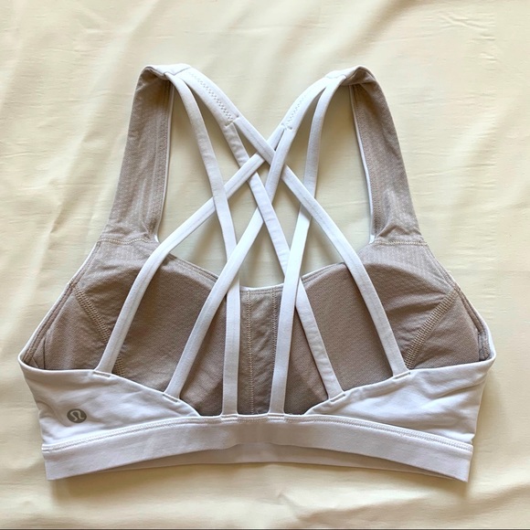 Lululemon White Free to Be Serene Bra 4 - Picture 2 of 2